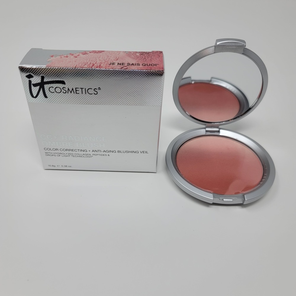 IT Cosmetics CC+ Radiance Ombre Anti-Aging Powder Blush Je Ne Sais Quoi Pink New